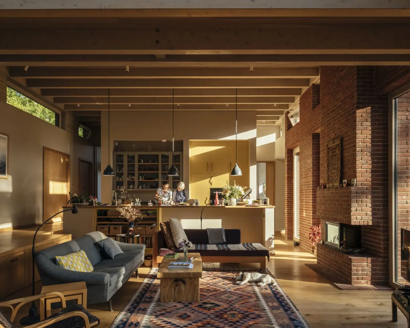 Rooms have a soft glow of sunlight