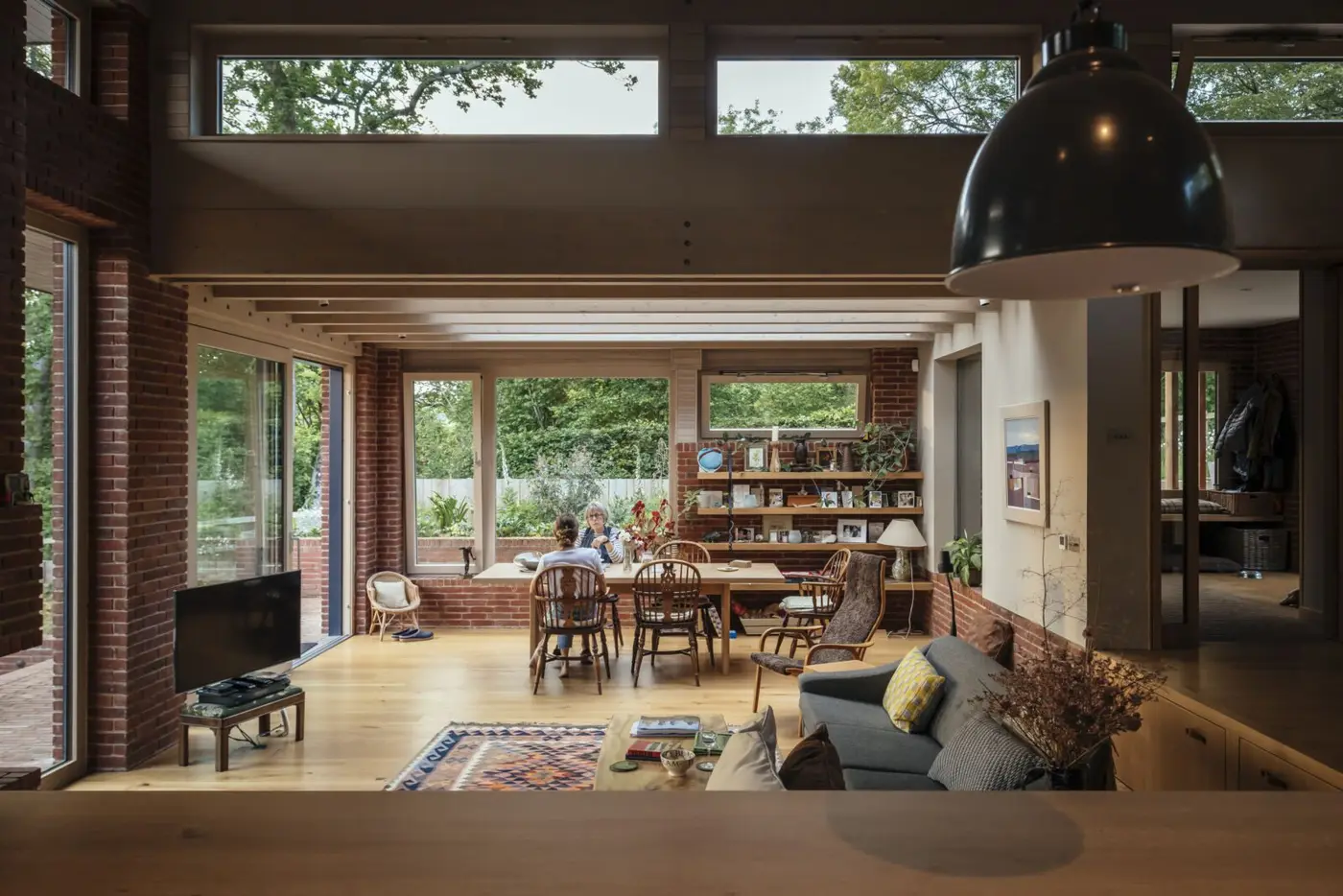 open plan living spaces